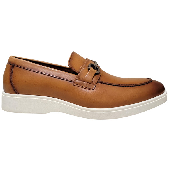 Stacy Adams Men Samuel Slip On Horsebit Loafer Size US 11M Tan Brown Leather GRV main image 4